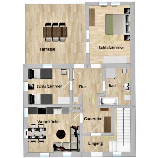 Ferienwohnung Am Dorfplatz Gohrisch Extérieur photo